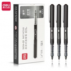 签字笔 黑色0.5mm 得力S656